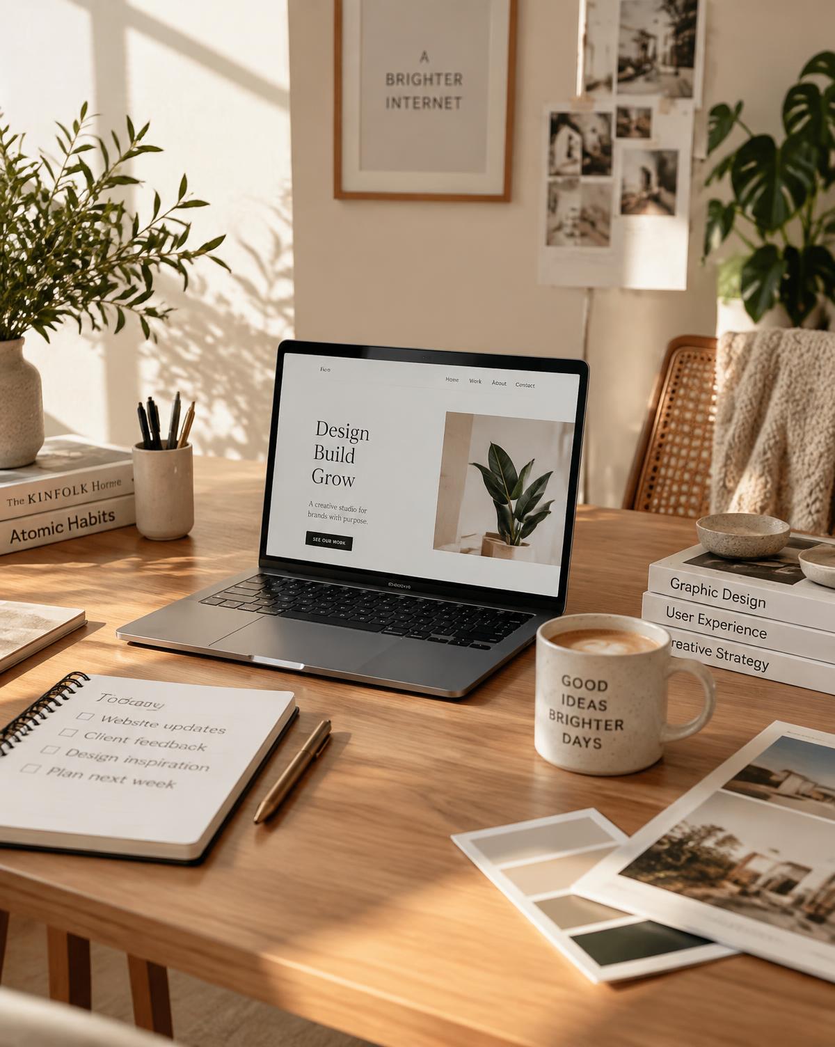 Estudio de trabajo de Fátima, diseñadora web en Jaén